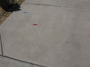 Cracked Driveway